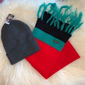 Free with purchase. Hat and scarf